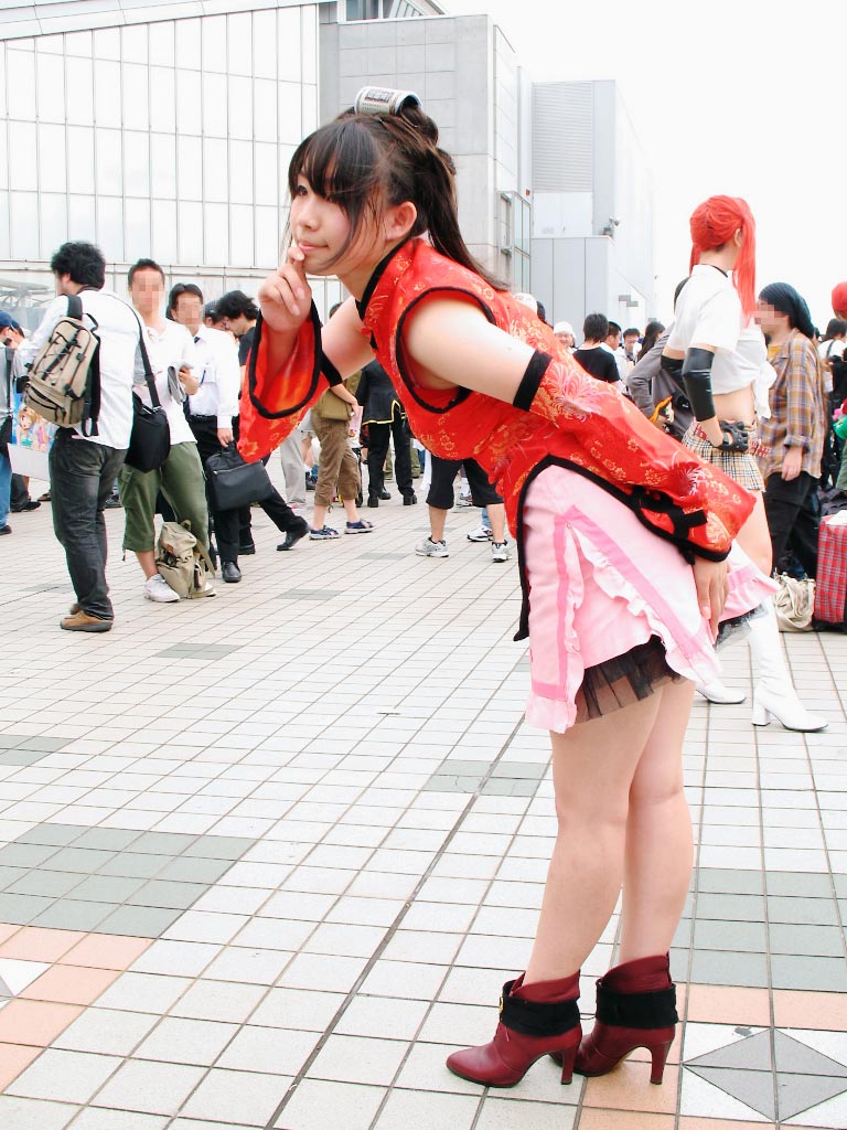 toudou hayate, kuradoberi jam, arc system works, guilty gear, photo (medium), boots, braid, china dress, chinese clothes, cosplay, dress, high heel boots, high heels