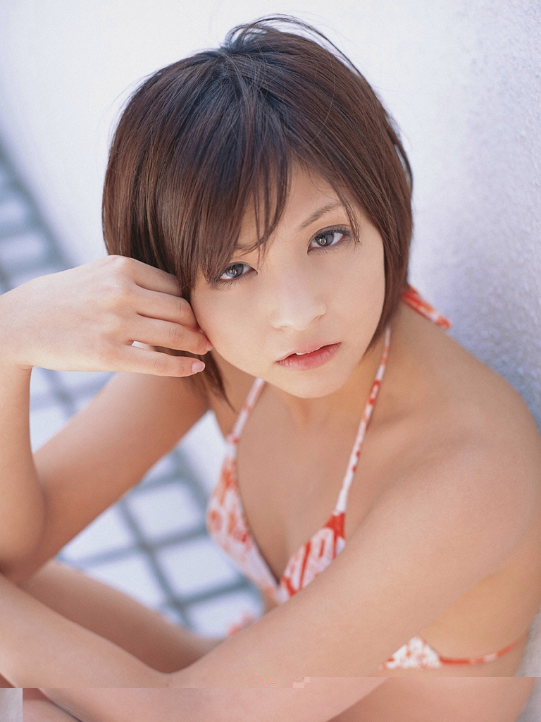 nagasaki rina, photo (medium), tagme, bikini, side-tie bikini bottom, swimsuit