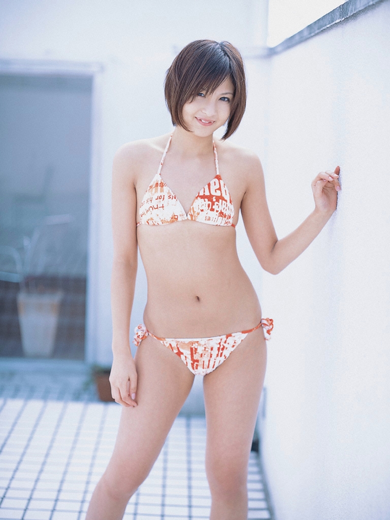 nagasaki rina, photo (medium), tagme, bikini, side-tie bikini bottom, swimsuit
