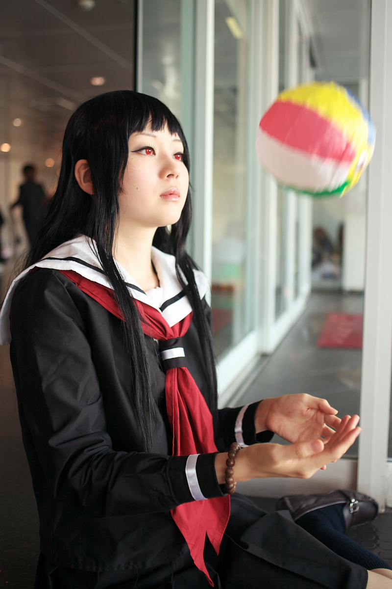 enma ai, kanata (model), jigoku shoujo, character request, highres, photo (medium), tagme, cosplay