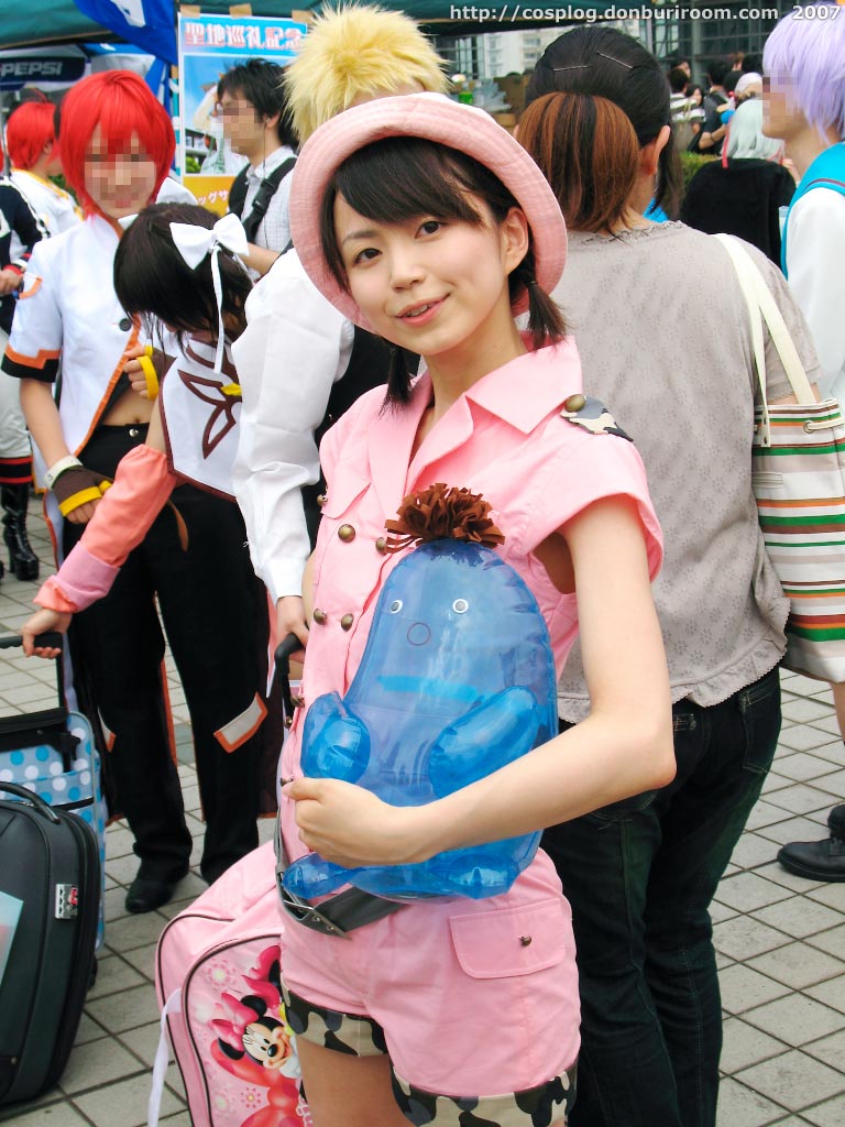 mana (model), morokoshi taisou, photo (medium), cosplay, hat, oneesan, shorts, twintails