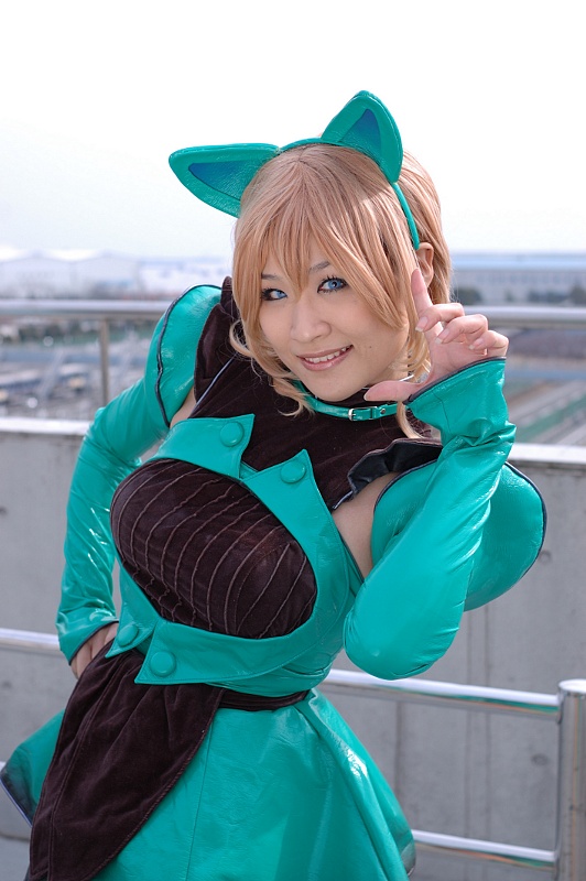 kirasaki sai, kobayakawa saiko (model), bome collection, photo (medium), animal ears, blonde hair, cat ears, cosplay