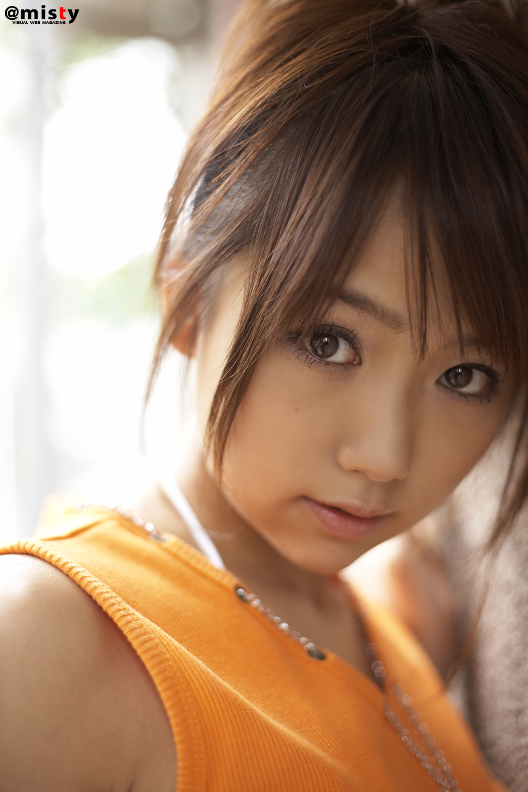 amano ai (model), pure idol, highres, photo (medium), tagme, tank top