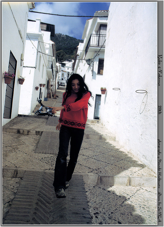 nakama yukie, photo (medium), tagme, boots, cowboy boots, denim, jeans, pants, sweater