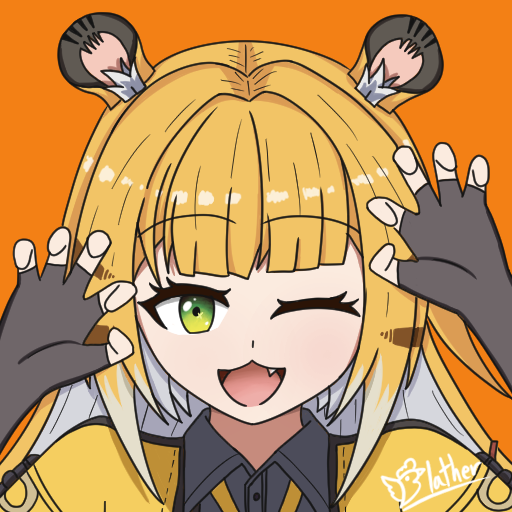 ju fufu, zenless zone zero, 1girl, animal ear fluff, animal ears, blonde hair, colored inner hair, fingerless gloves, gloves, green eyes, itsuka1015, long hair, looking at viewer, multicolored hair, open mouth, shirt, smile, solo, tiger ears, tiger girl, white hair