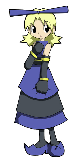 amazake (manuke no oukoku), guardian heroes, treasure (developer), gold armlet, bad source, anime coloring, armlet, bare shoulders, black eyes, black gloves, black pantyhose, black sash, blonde hair, blue bow, blue shoes, bow, bracelet, clogs, clothes grab, curtained hair, dot nose, dress, dress grab, elbow gloves, full body, gloves, gold bracelet, hair bow, hair intakes, jewelry, knees apart feet together, layered dress, legs apart, long dress, long hair, looking to the side, lucia bulger, open mouth, pantyhose, parted lips, princess, princess dress, sash, shoes, sleeveless, sleeveless dress, standing, turtleneck, turtleneck dress, white background