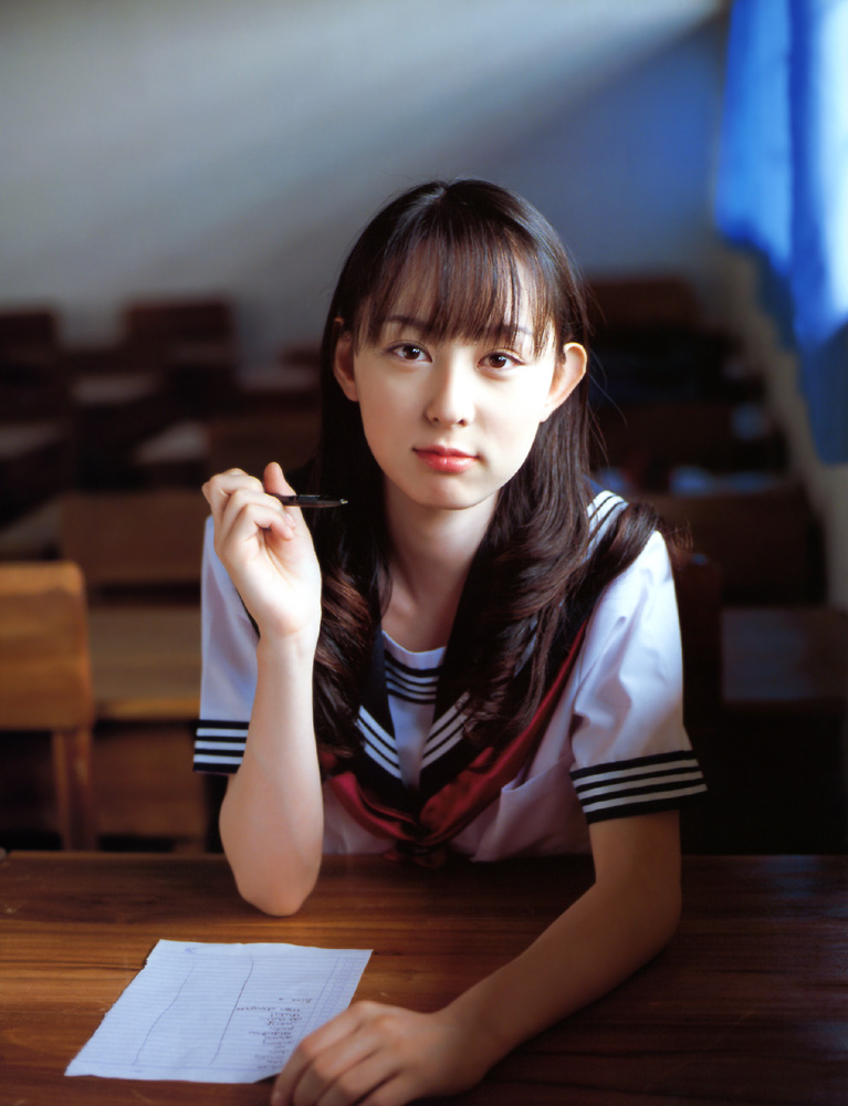 akiyama rina, photo (medium), cosplay, sailor, school uniform, serafuku