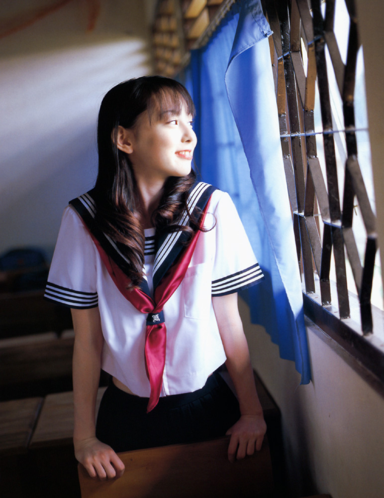 akiyama rina, photo (medium), cosplay, pleated skirt, sailor, school uniform, serafuku, skirt
