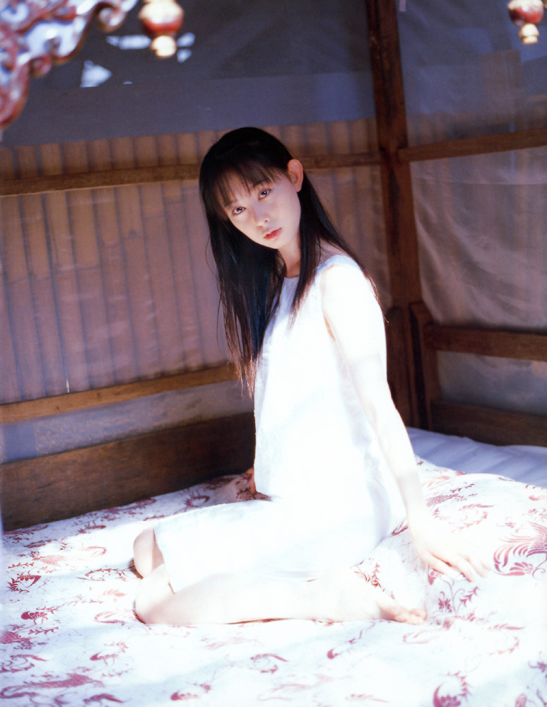 akiyama rina, photo (medium), tagme, bed, dress