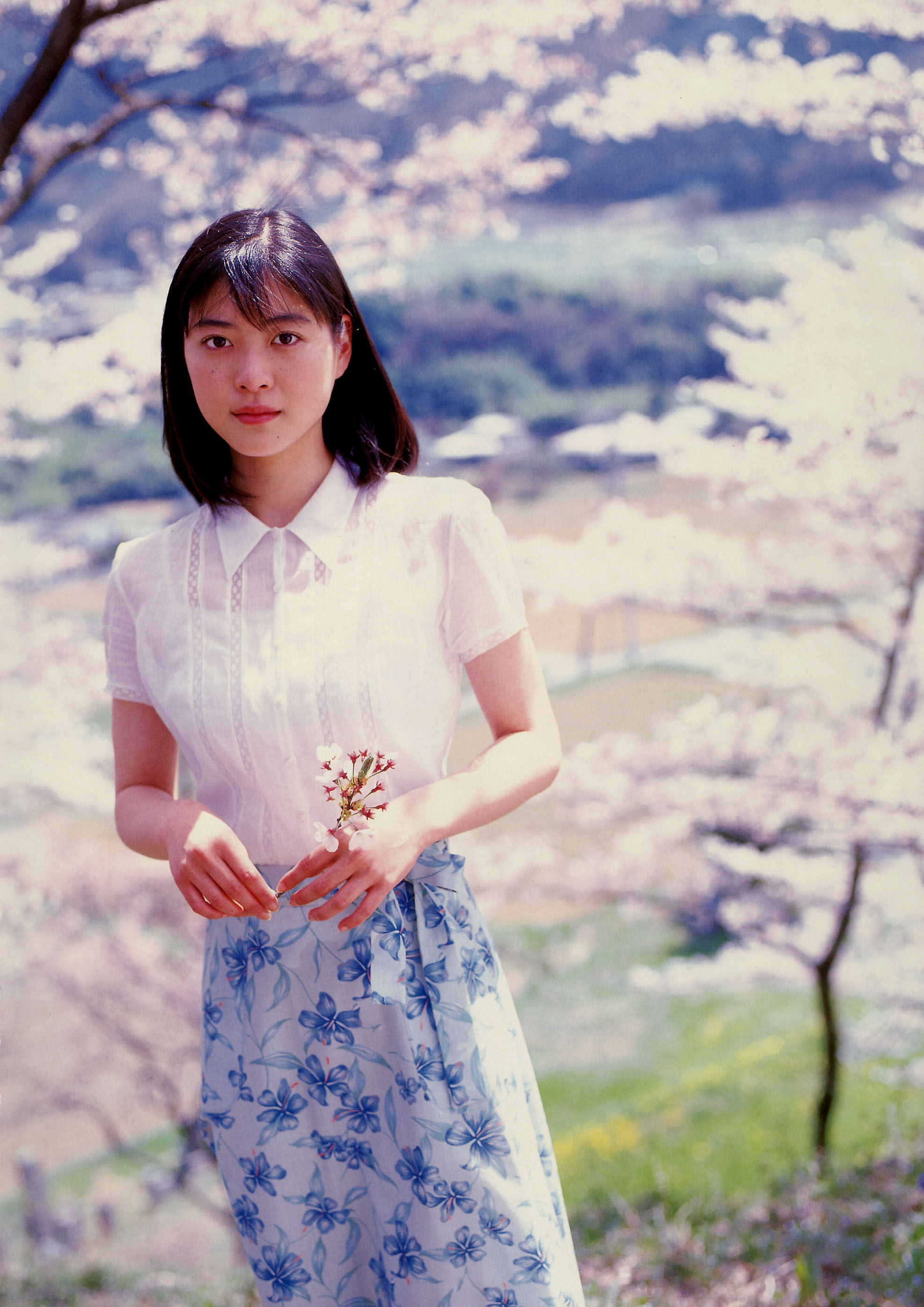 ueno juri, juri first, absurdres, highres, photo (medium), tagme, blouse, shirt, skirt