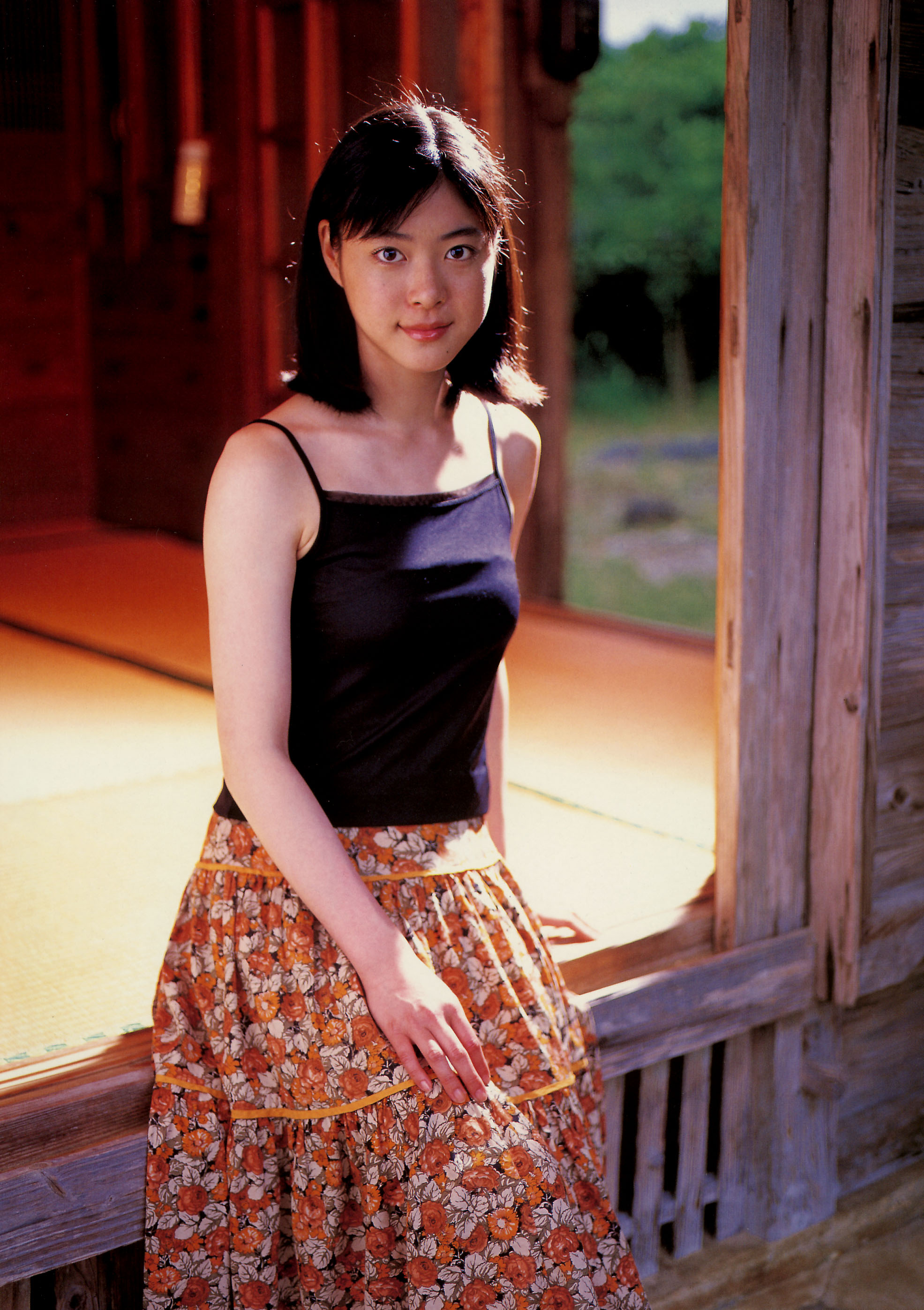 ueno juri, juri first, absurdres, highres, photo (medium), camisole, long skirt, skirt