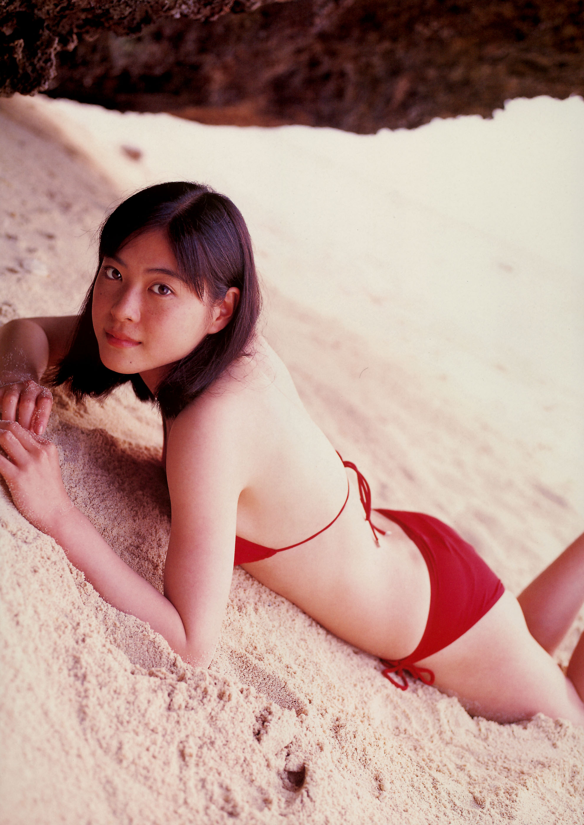 ueno juri, juri first, absurdres, highres, photo (medium), tagme, bikini, side-tie bikini bottom, swimsuit