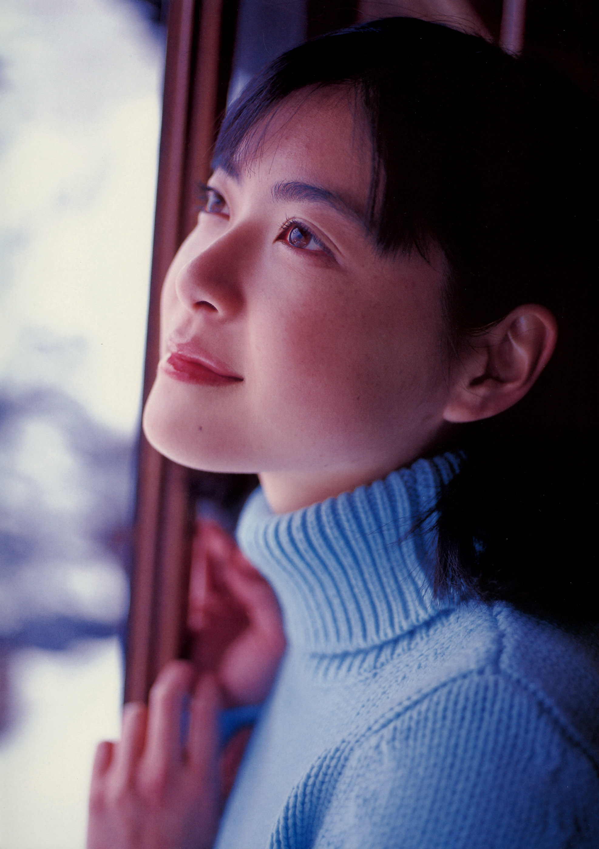 ueno juri, juri first, absurdres, highres, photo (medium), tagme, turtleneck