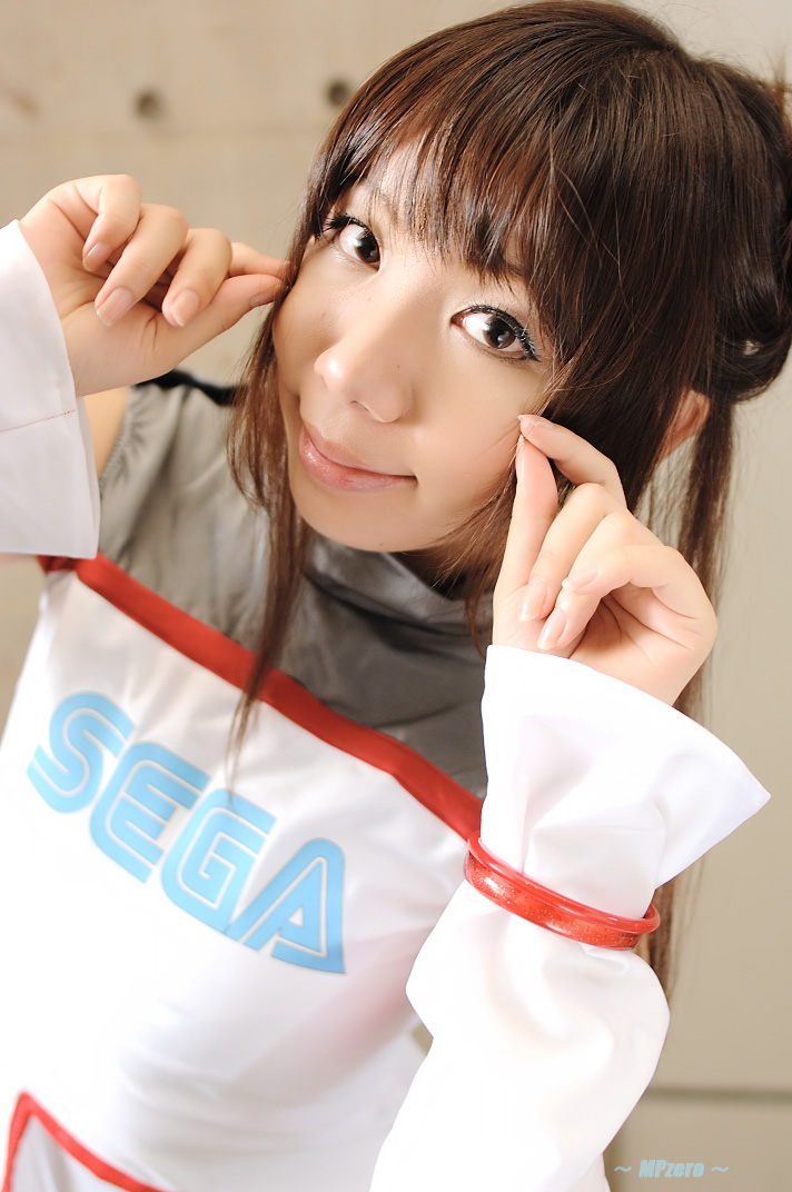 wataame (green tea), sega, character request, photo (medium), source request, cosplay, detached sleeves, leotard