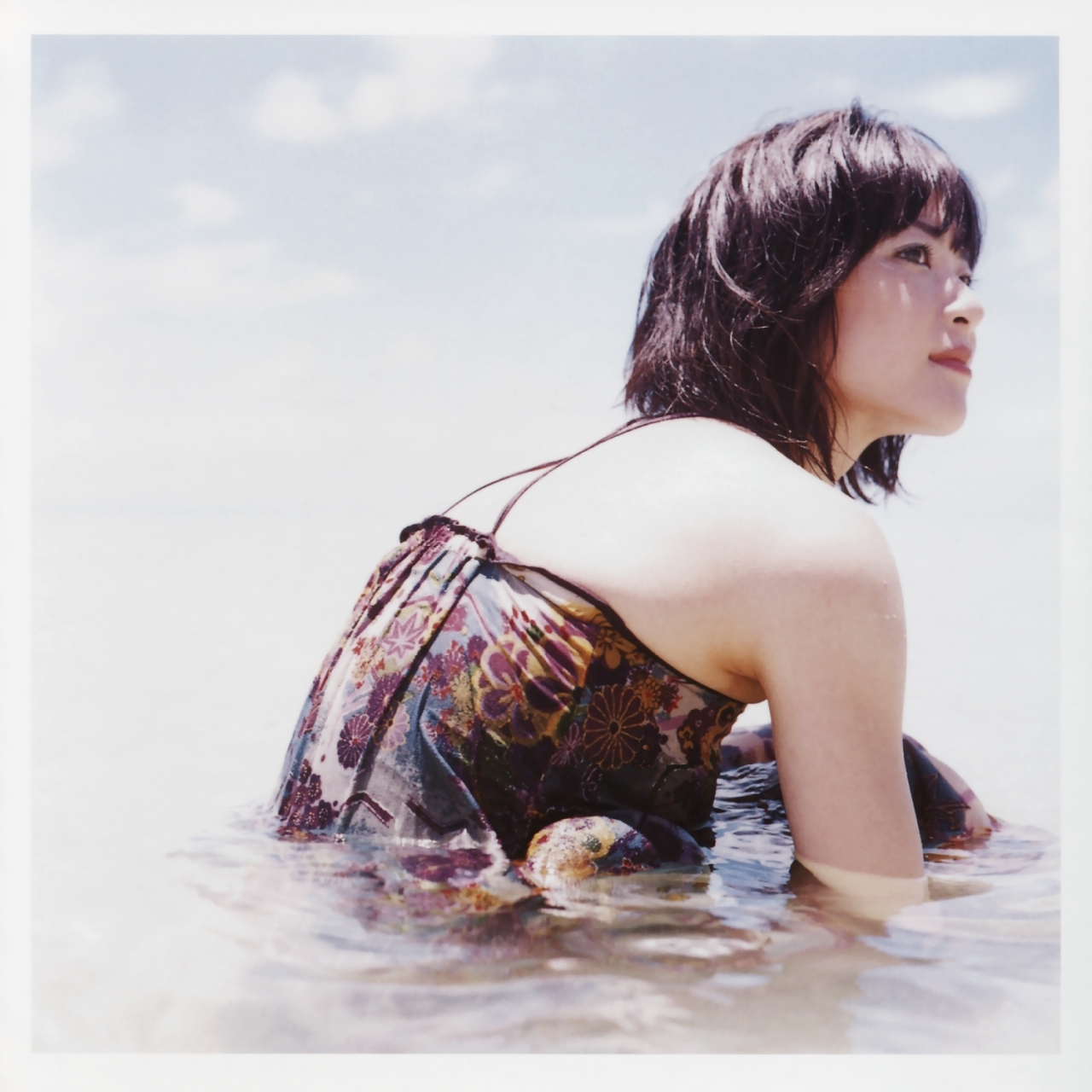 ueno juri, a piacere, highres, photo (medium), beach, dress, wet