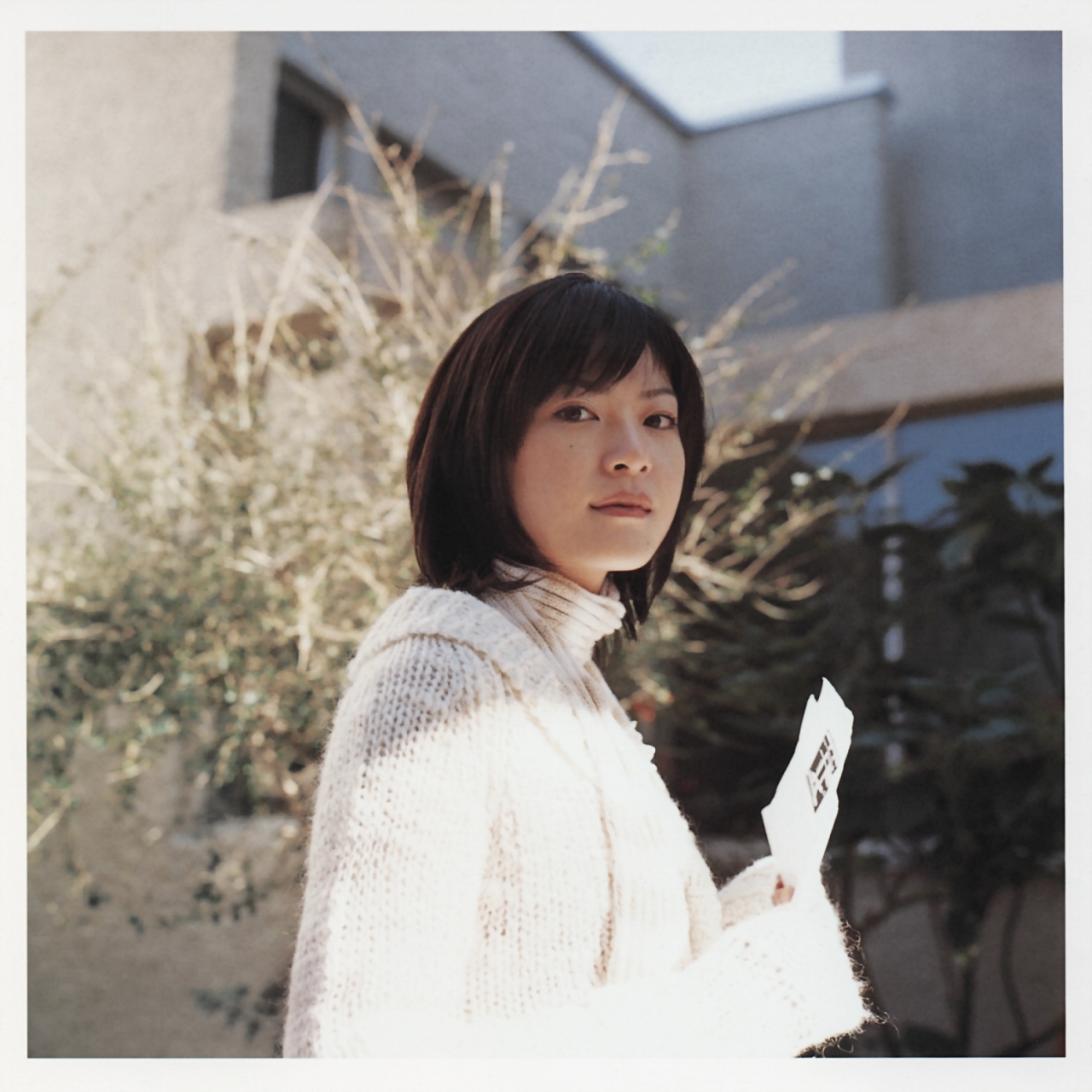 ueno juri, a piacere, highres, photo (medium), cardigan, scarf