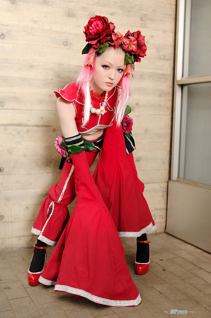 kawasaki ai, xiao lon, snk, the king of fighters, photo (medium), chest wrap, china dress, chinese clothes, cosplay, dress, flowerhead, pink hair