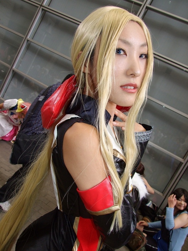 koucha remon, helena douglas, dead or alive, tecmo, photo (medium), blonde hair, bow, cosplay, hair bow