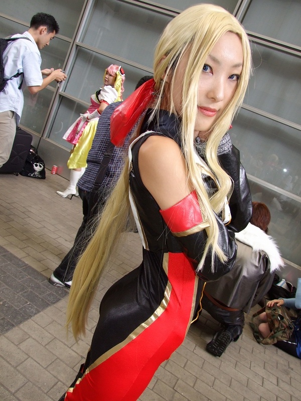 koucha remon, helena douglas, dead or alive, tecmo, photo (medium), blonde hair, bow, cosplay, hair bow