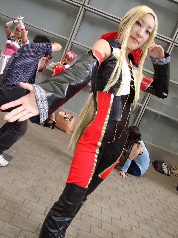 koucha remon, helena douglas, dead or alive, tecmo, photo (medium), blonde hair, bow, cosplay, hair bow