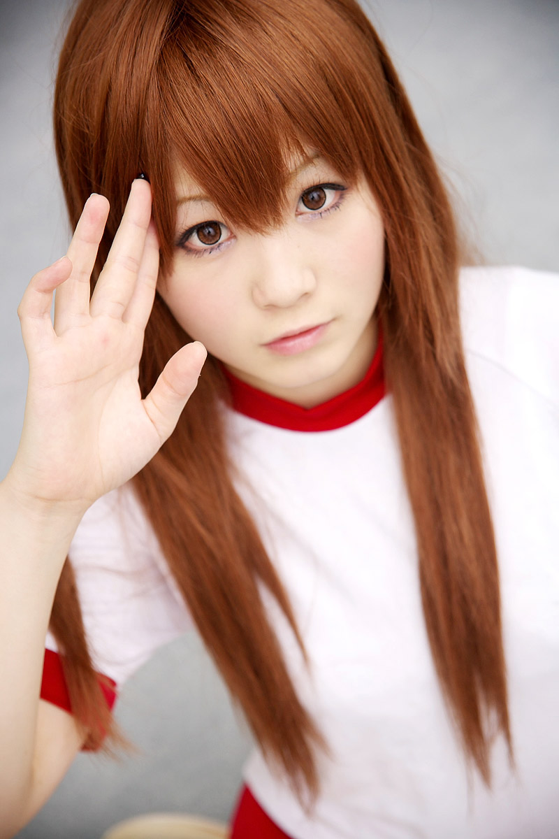 to-kamui, character request, highres, photo (medium), source request, brown hair, cosplay, gym uniform