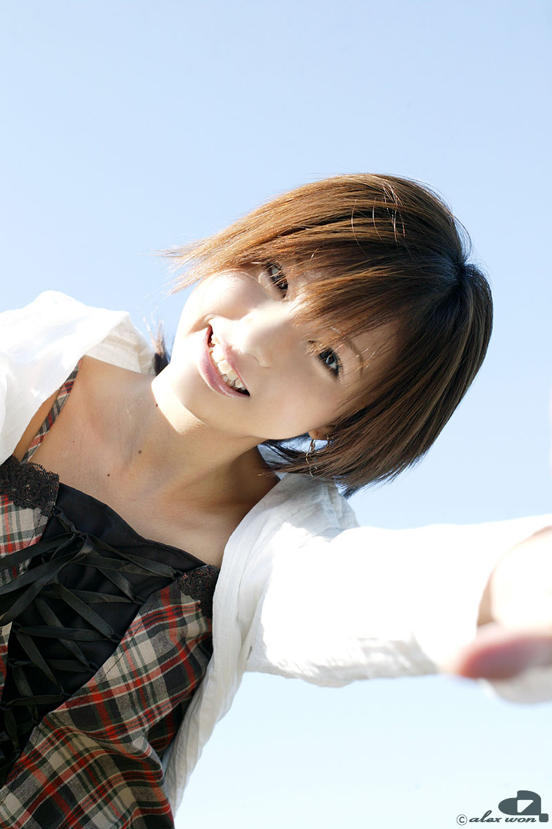 nagasaki rina, highres, photo (medium), tagme, camisole, dress shirt, shirt