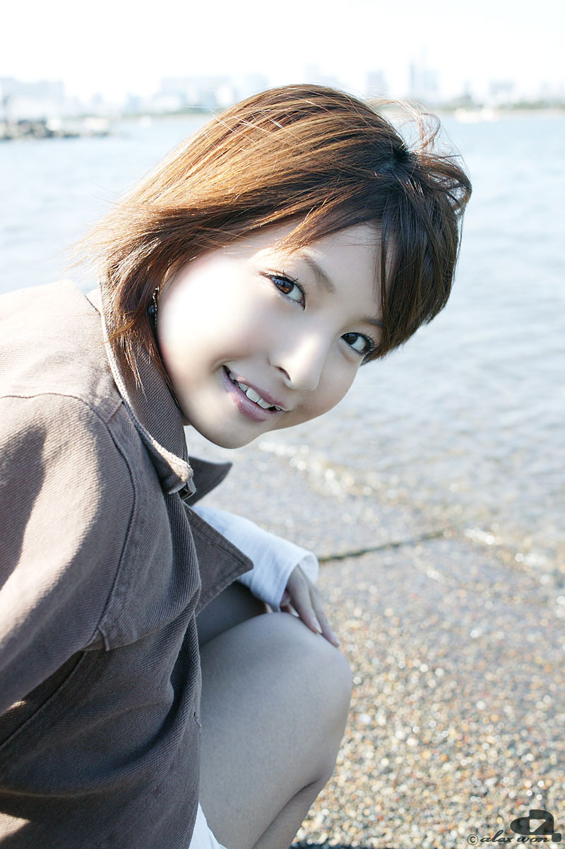 nagasaki rina, highres, photo (medium), tagme, denim, denim jacket, jacket, long sleeves