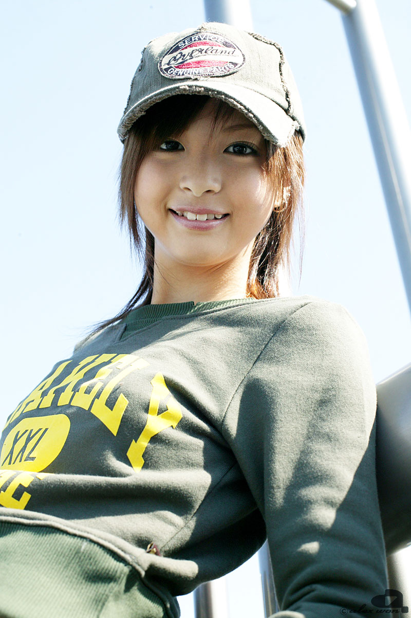 nagasaki rina, highres, photo (medium), tagme, baseball cap, hat, sweater