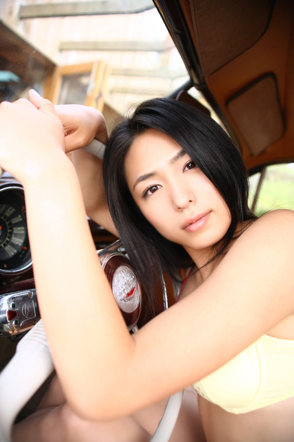 kawamura yukie, highres, photo (medium), tagme, bra, lingerie, underwear