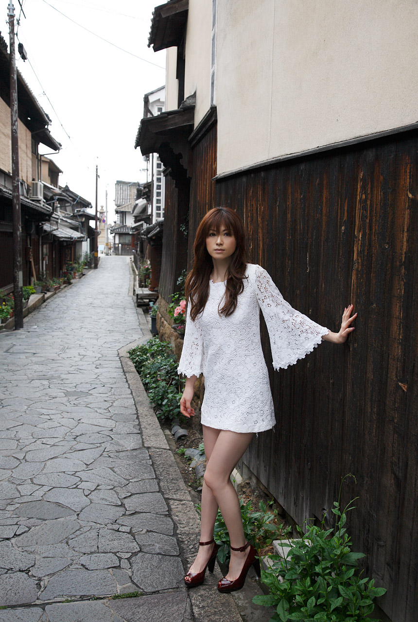 hatano hiroko, natsu no owari no tabi, highres, photo (medium), tagme, dress