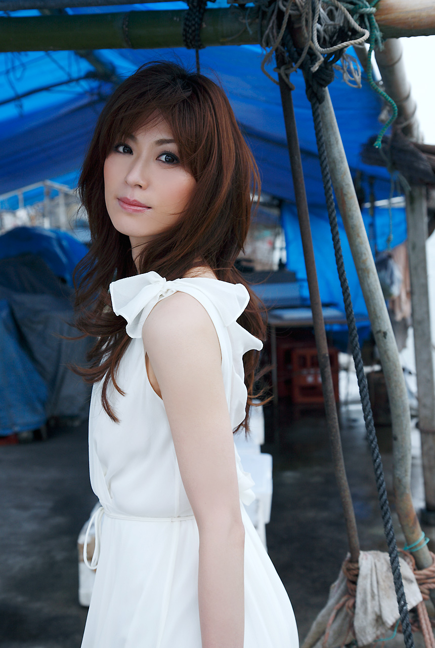 hatano hiroko, natsu no owari no tabi, highres, photo (medium), tagme, dress