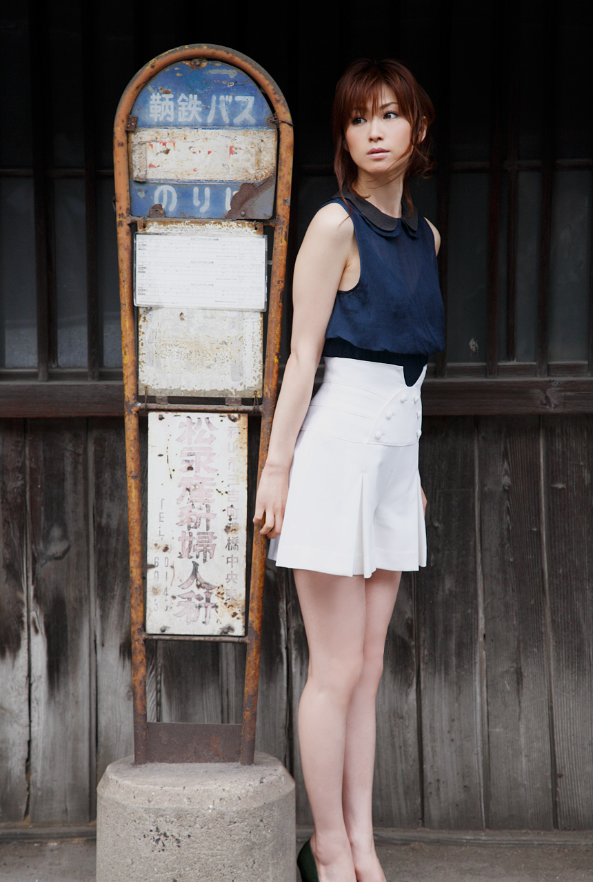 hatano hiroko, natsu no owari no tabi, highres, photo (medium), tagme, dress