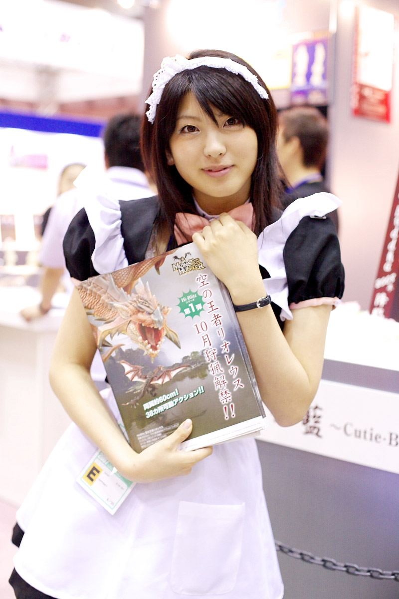 toki namano, highres, photo (medium), apron, cosplay, maid, maid apron
