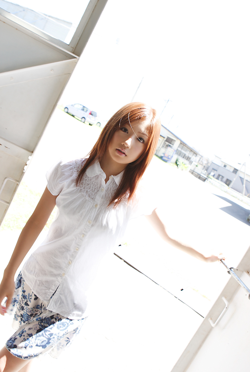 ogura yuuko, holy and bright, highres, photo (medium), tagme, blouse, shirt, skirt