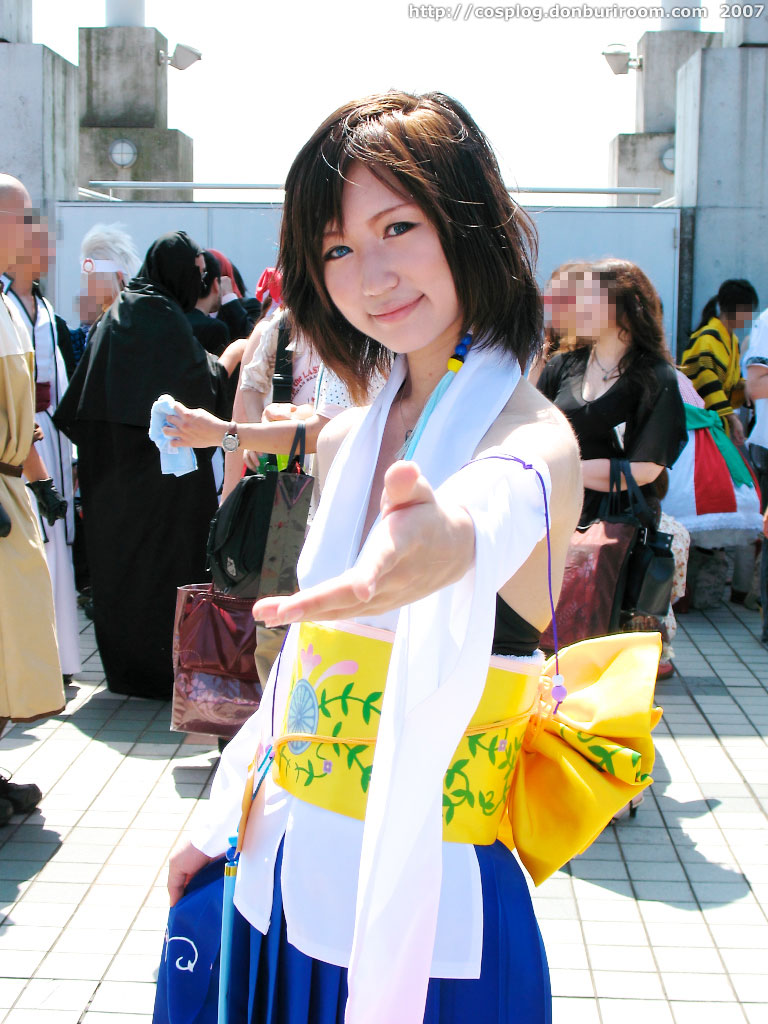 yuna, final fantasy, final fantasy x, photo (medium), cosplay, detached sleeves, robe, saeki tsukahisa