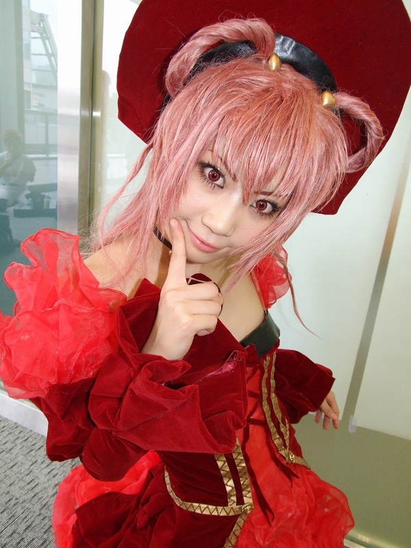 another blood, demonbane, photo (medium), braid, cosplay, dress, frills, gown, izaki nokoru, pink hair
