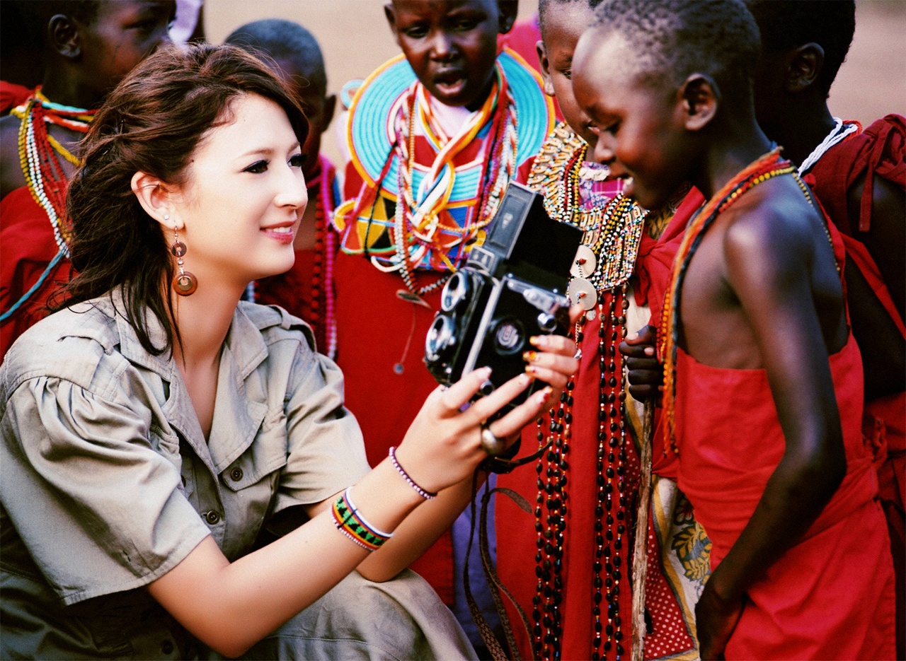 leah dizon, photo (medium), africa, camera, dress, kenya, tribe, village