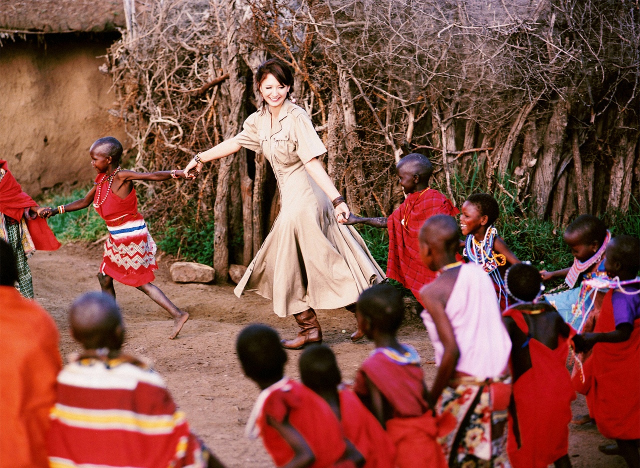 leah dizon, photo (medium), africa, boots, dress, kenya, tribe, village