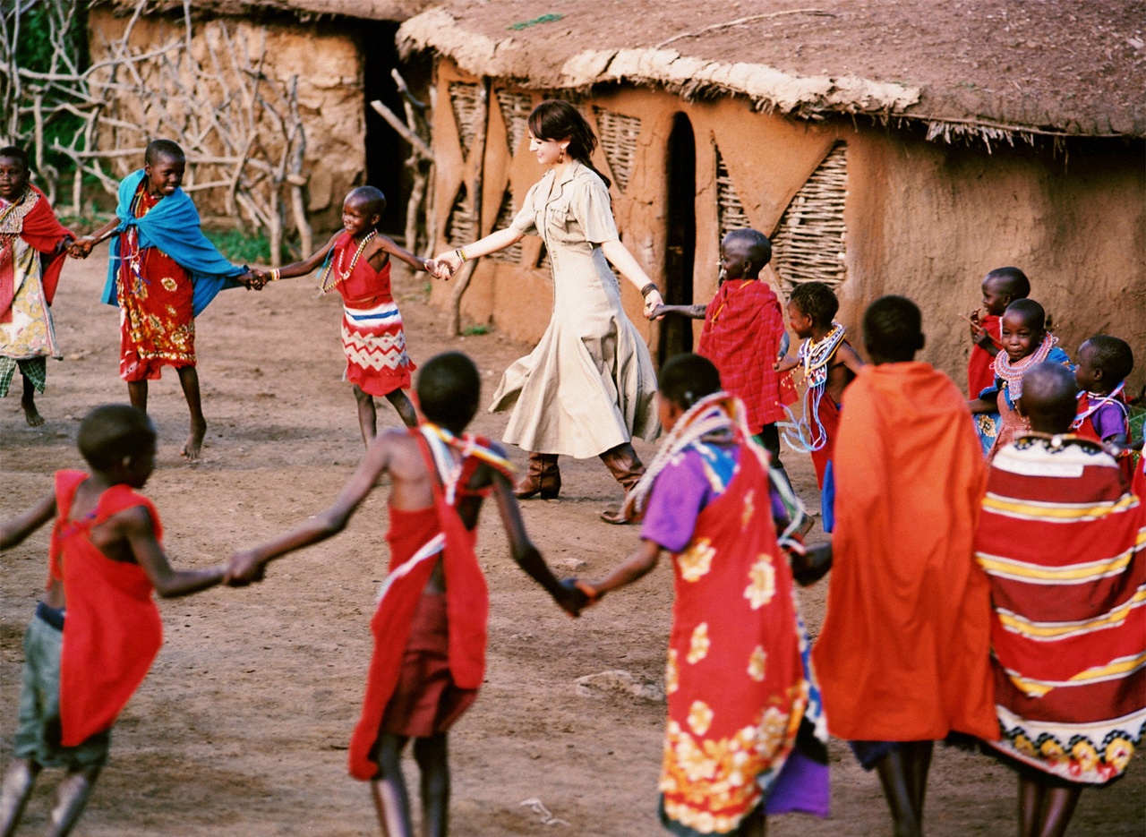 leah dizon, photo (medium), africa, boots, dress, kenya, tribe, village