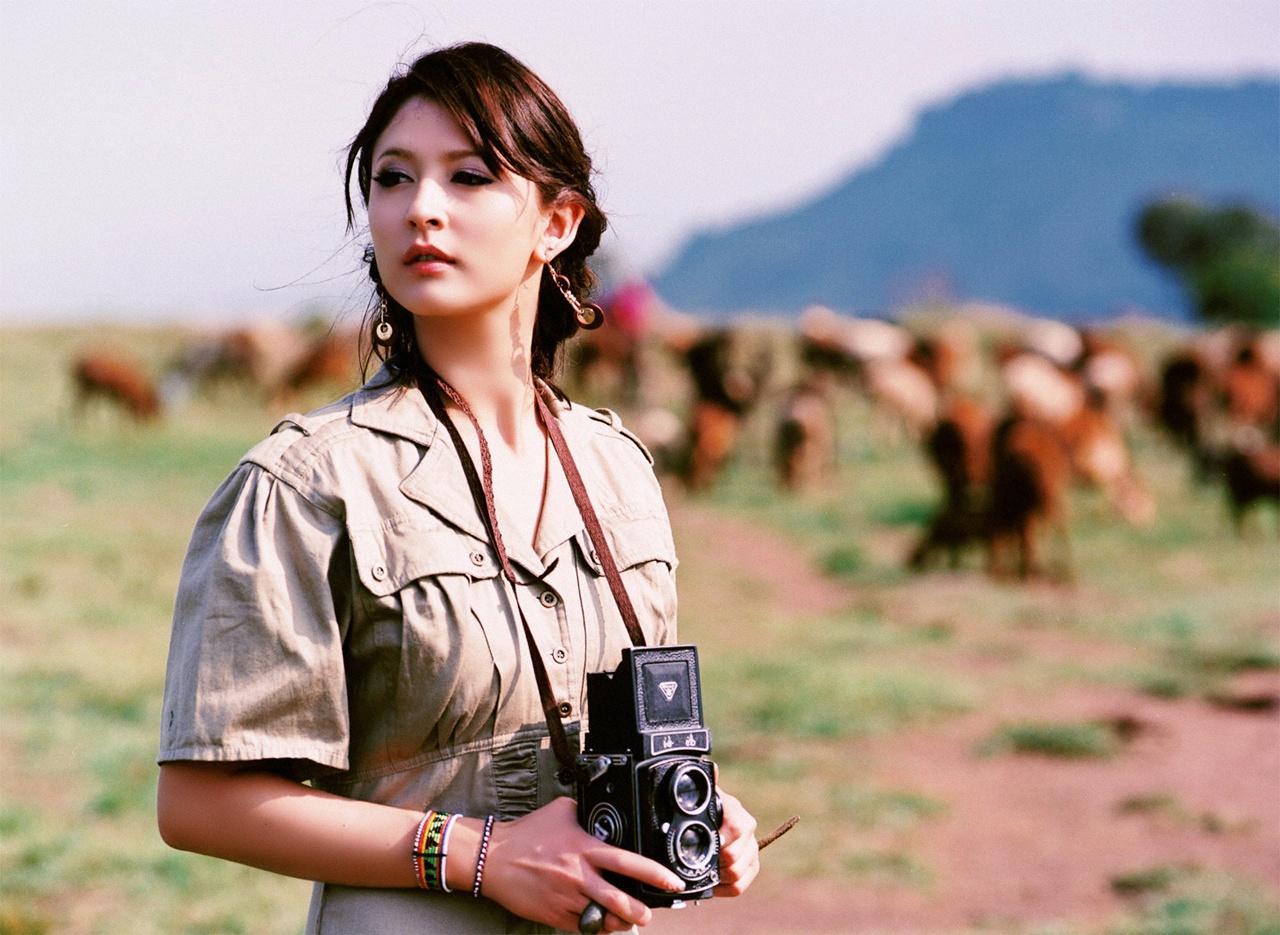 leah dizon, photo (medium), africa, camera, dress, goats, kenya