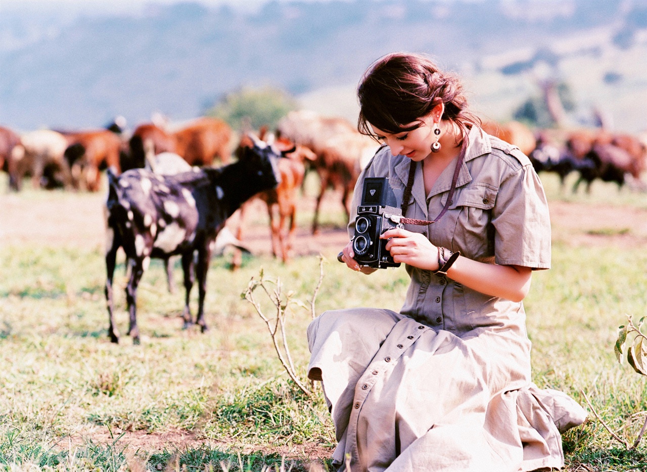 leah dizon, photo (medium), africa, camera, dress, goats, kenya