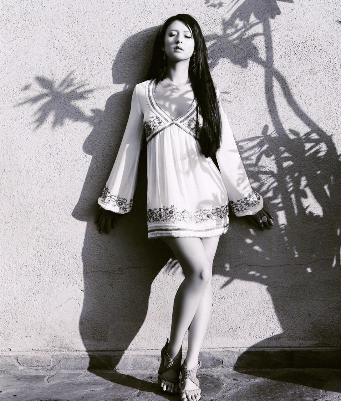 leah dizon, highres, photo (medium), africa, dress, kenya, long sleeves