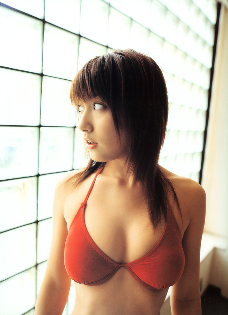 kumada yoko, photo (medium), tagme, 7 days 7 colors, bikini, bikini top only, swimsuit