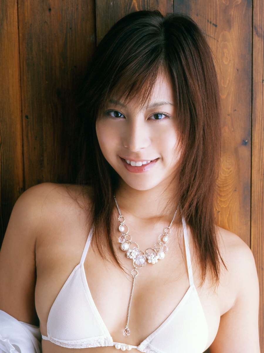 inagaki mika, highres, photo (medium), bikini, open clothes, open shirt, shirt, swimsuit