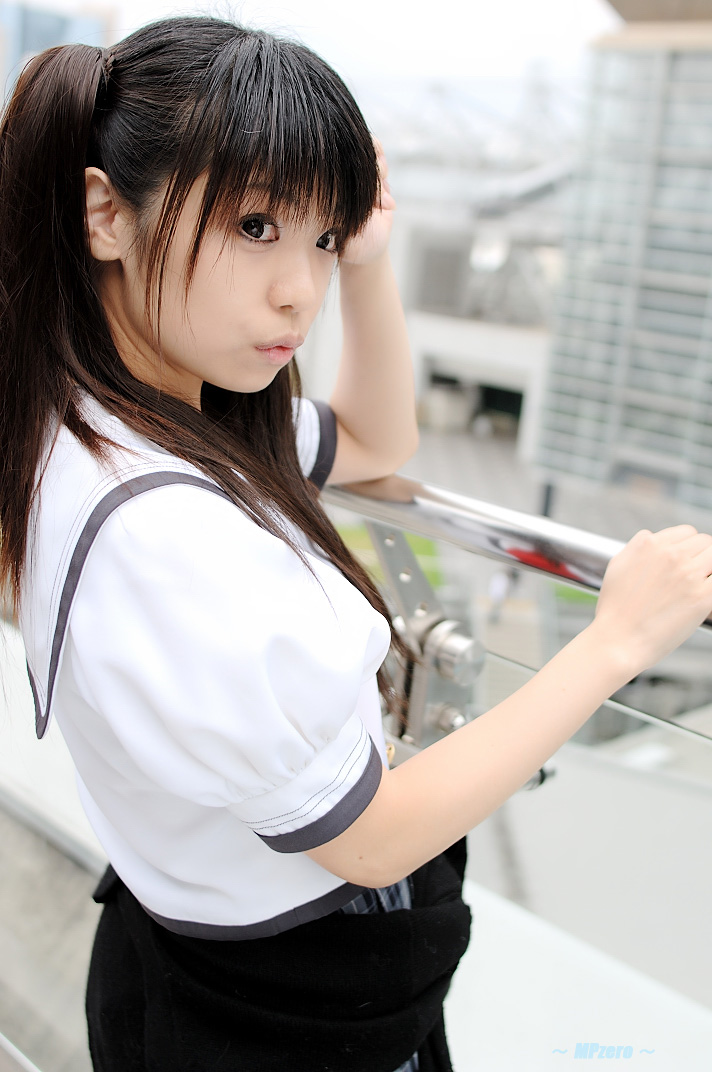 tsukimiya usagi, character request, photo (medium), source request, cosplay, necktie, pleated skirt, school uniform, serafuku, skirt, sweater, twintails