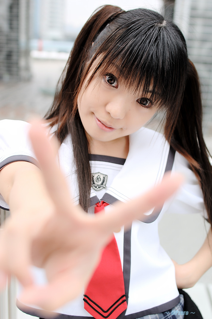 tsukimiya usagi, character request, photo (medium), source request, asian, cosplay, necktie, pleated skirt, school uniform, serafuku, skirt, sweater, twintails