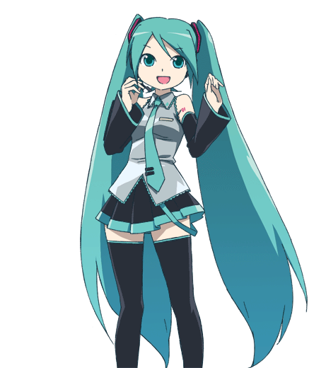 kanzaki hiro, hatsune miku, vocaloid, animated, animated gif, 1girl, aqua hair, aqua necktie, black thighhighs, blouse, collared shirt, dancing, female focus, grey shirt, headphones, long hair, necktie, shirt, sleeveless, sleeveless shirt, solo, tattoo, thighhighs, transparent background, twintails, very long hair, zettai ryouiki