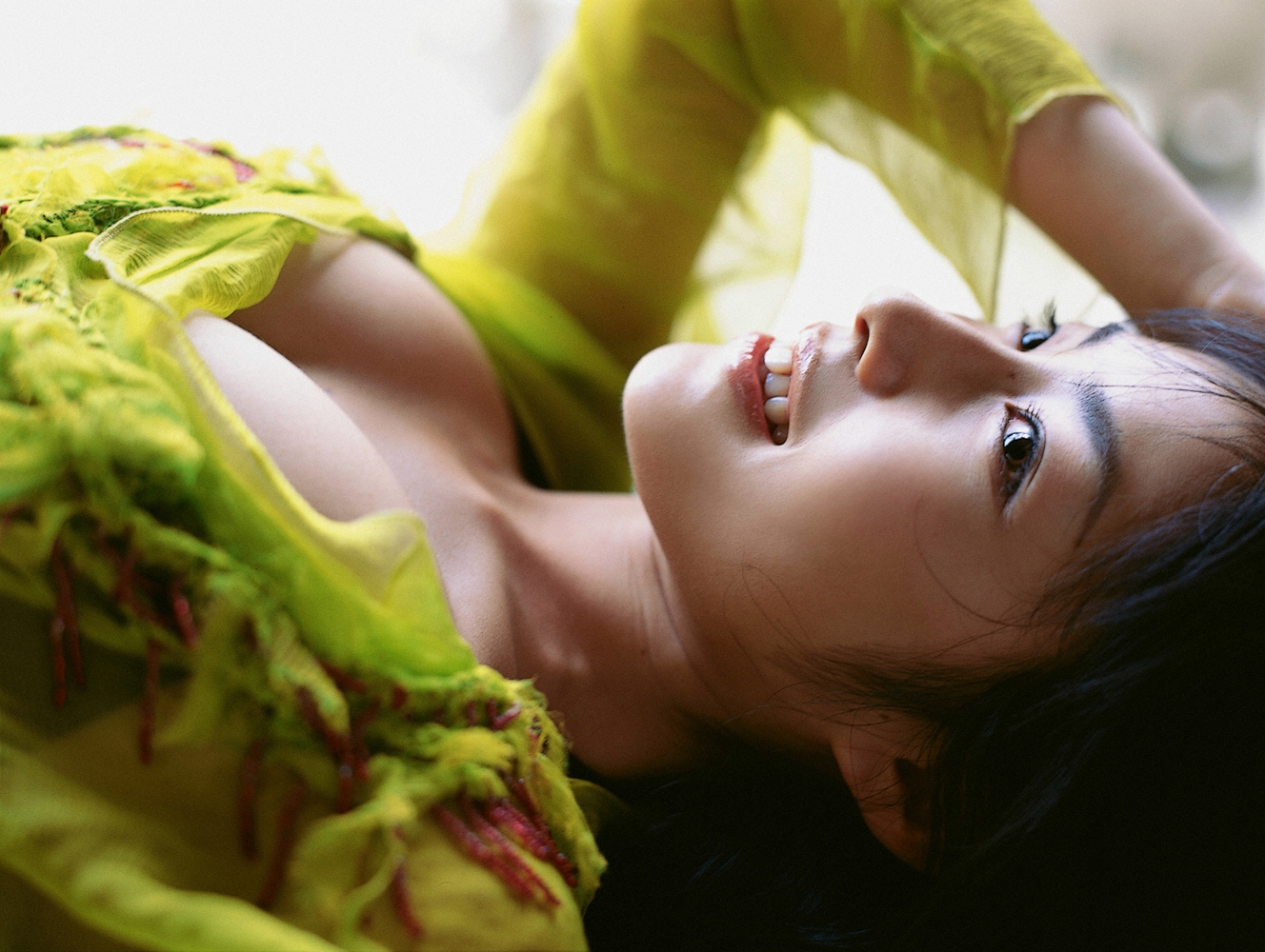 sato hiroko, ysweb vol 32, photo (medium), tagme, blouse, breasts, cleavage, shirt, smile