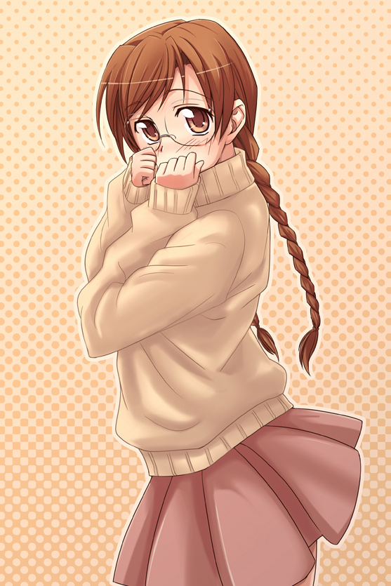 e20, clala, quiz magic academy, braid, brown hair, glasses, twin braids