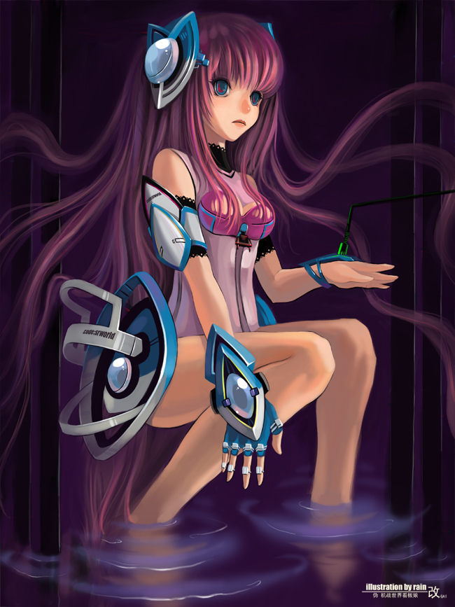 rain epithet, shoumei ame, original, 1girl, blue eyes, female focus, long hair, purple hair, solo